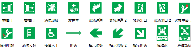 常見消防安全火災(zāi)時疏散途徑標(biāo)志的識別
