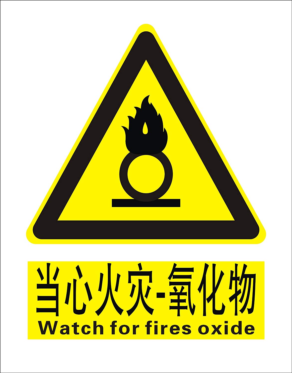 常見消防安全當(dāng)心氧化物火災(zāi)標(biāo)志的識別